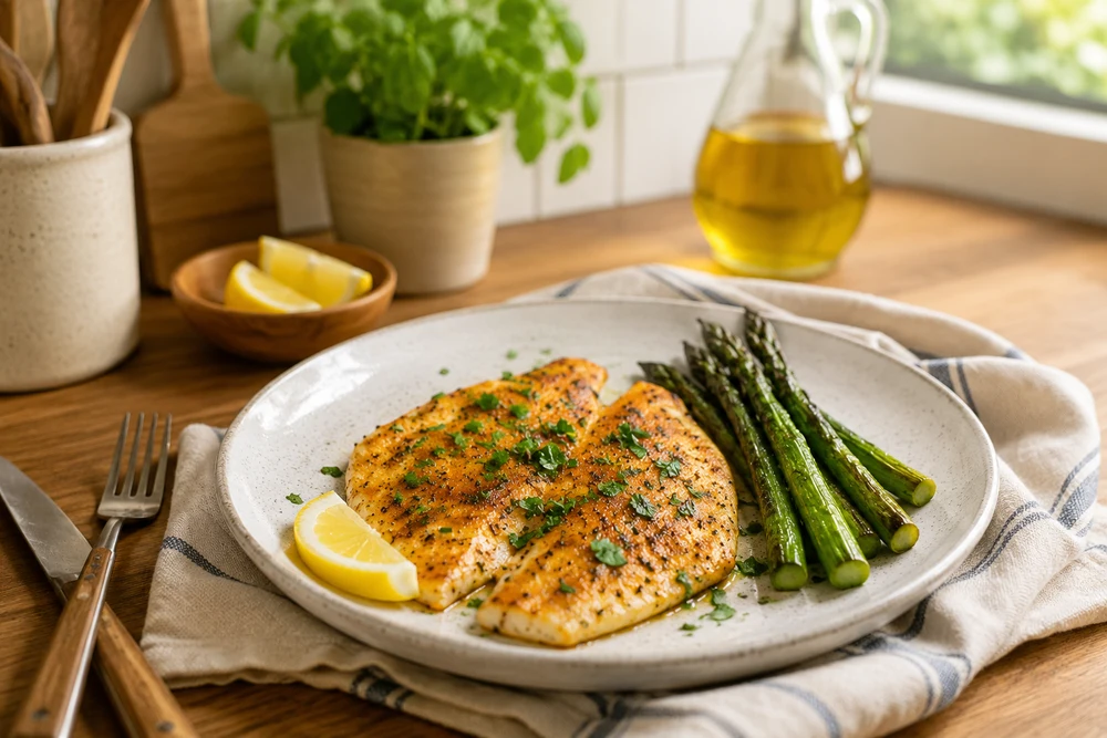 Baked Flounder