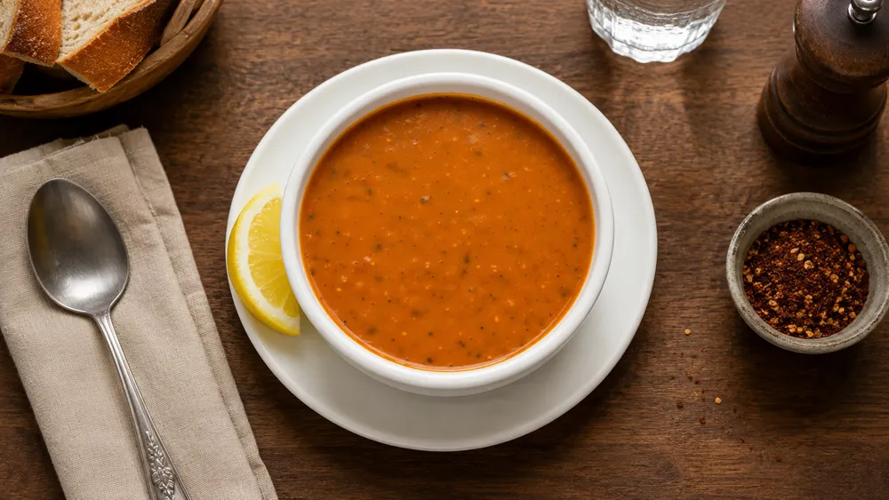 Authentic Turkish Red Lentil Soup