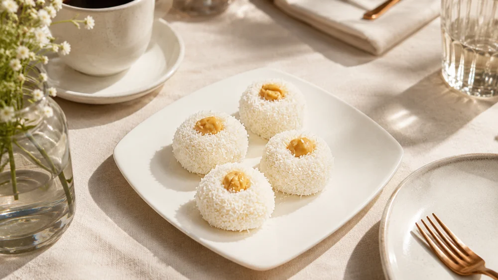 Semolina Coconut Milk Balls