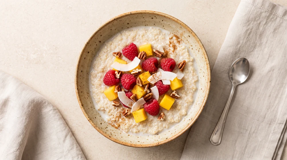 Creamy Coconut Quinoa Breakfast Porridge