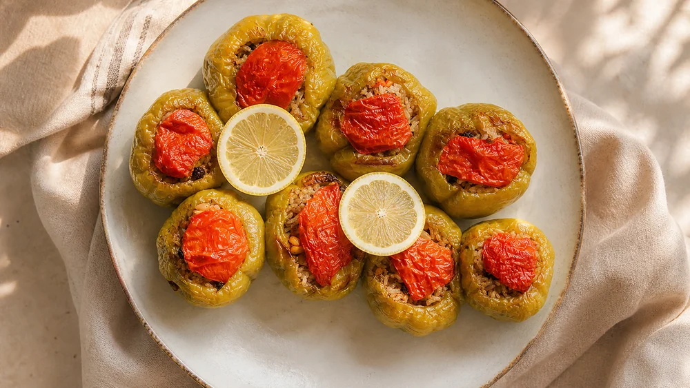 Olive Oil Stuffed Peppers