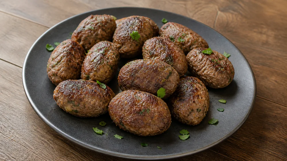 Tender Pan-Fried Beef Meatballs