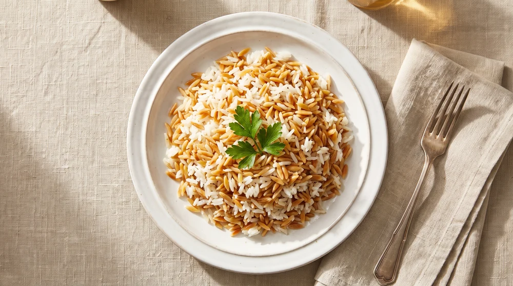 Toasted Orzo and Rice Pilaf