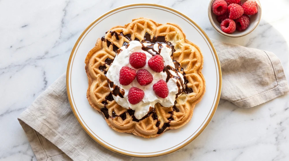 Crispy and Fluffy Homemade Waffles
