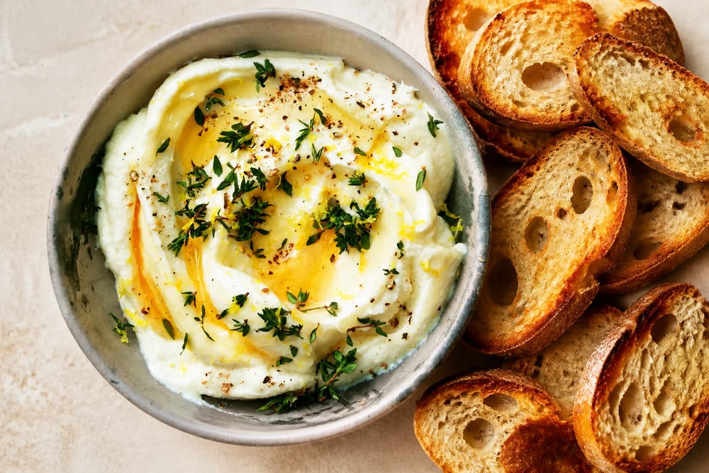 Whipped Ricotta Dip with Honey
