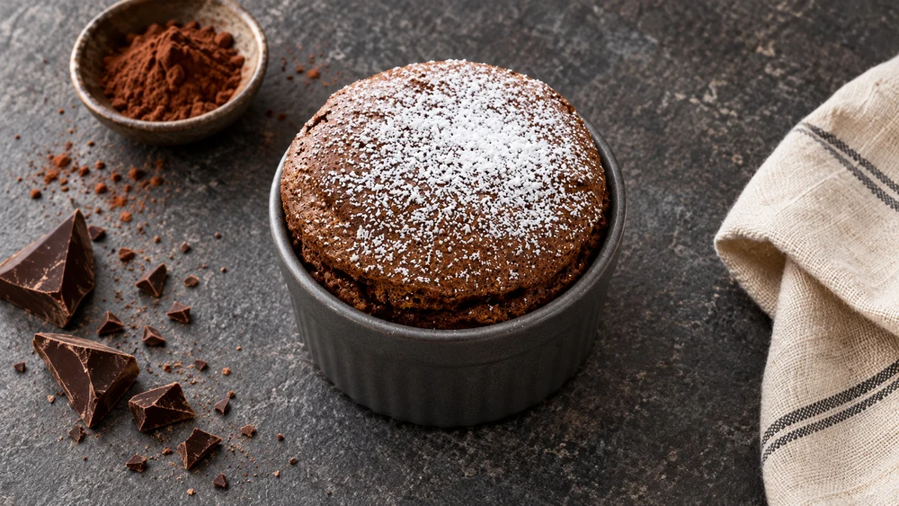 Baked Bittersweet Chocolate Soufflé